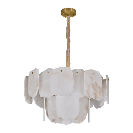 Mid-Century Modern Alabaster Chandelier