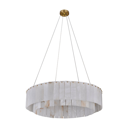 Alabaster Round Chandelier