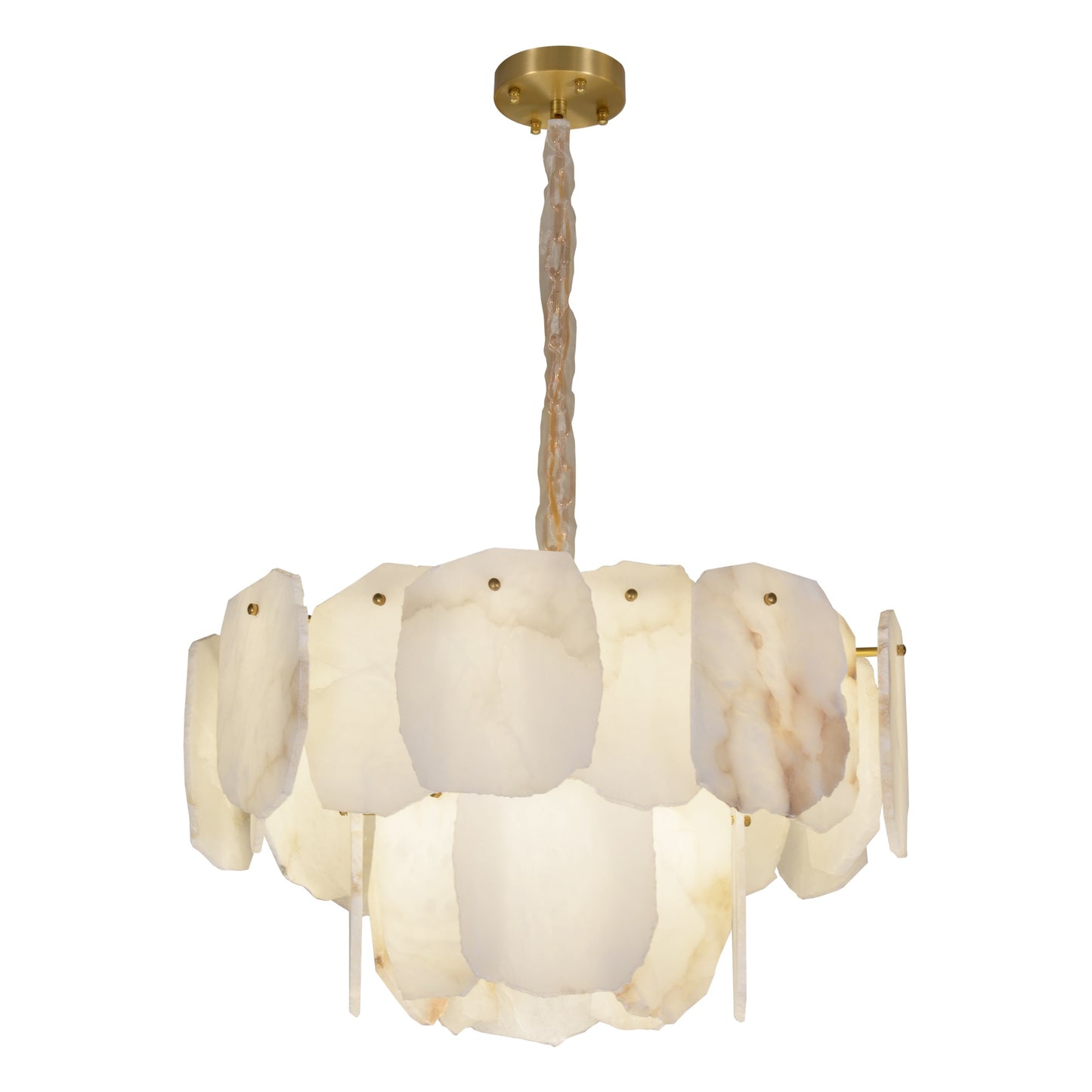 Mid-Century Modern Alabaster Chandelier