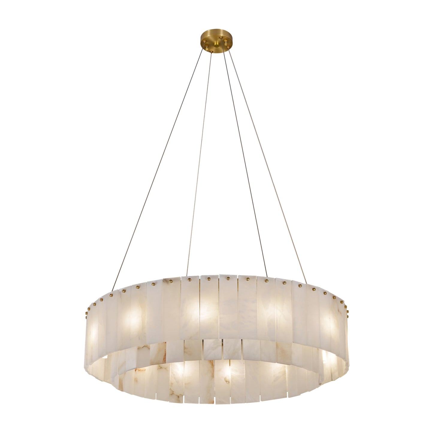 Alabaster Round Chandelier