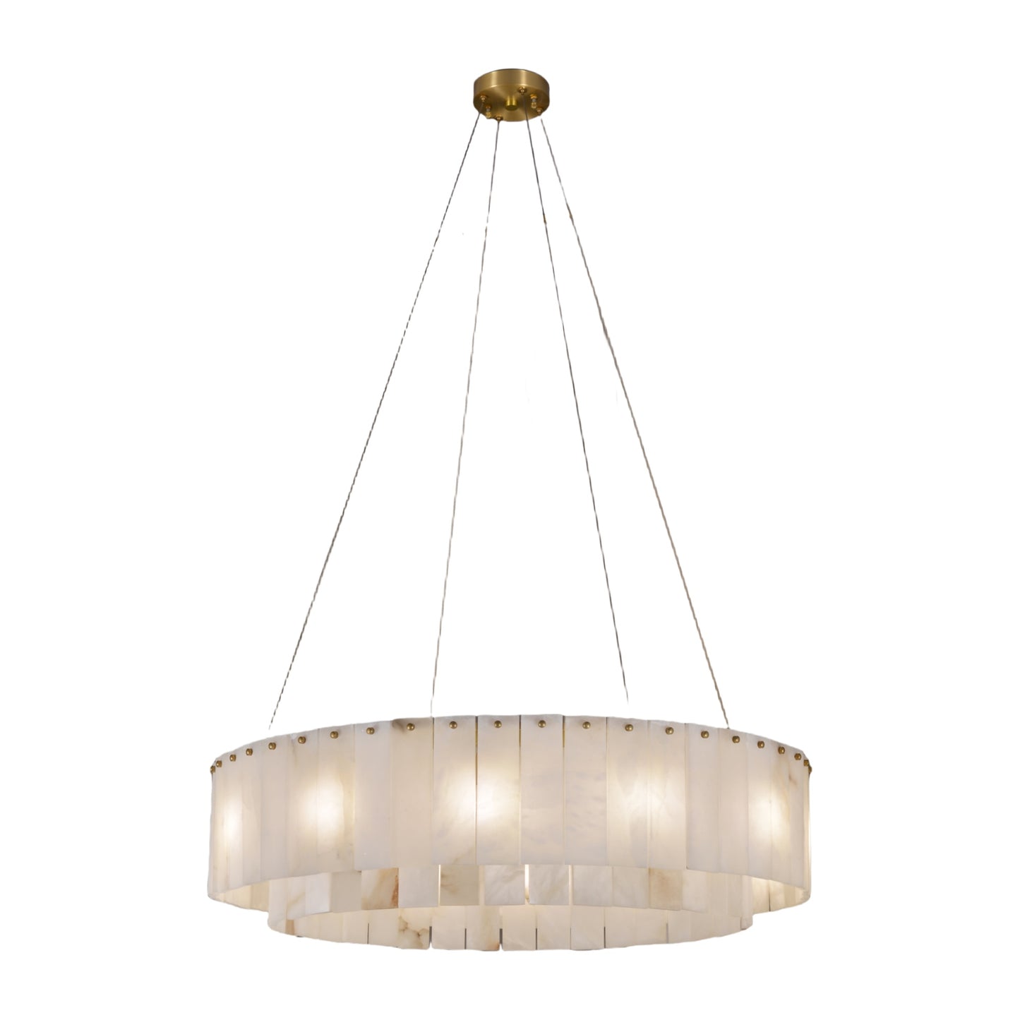 Alabaster Round Chandelier