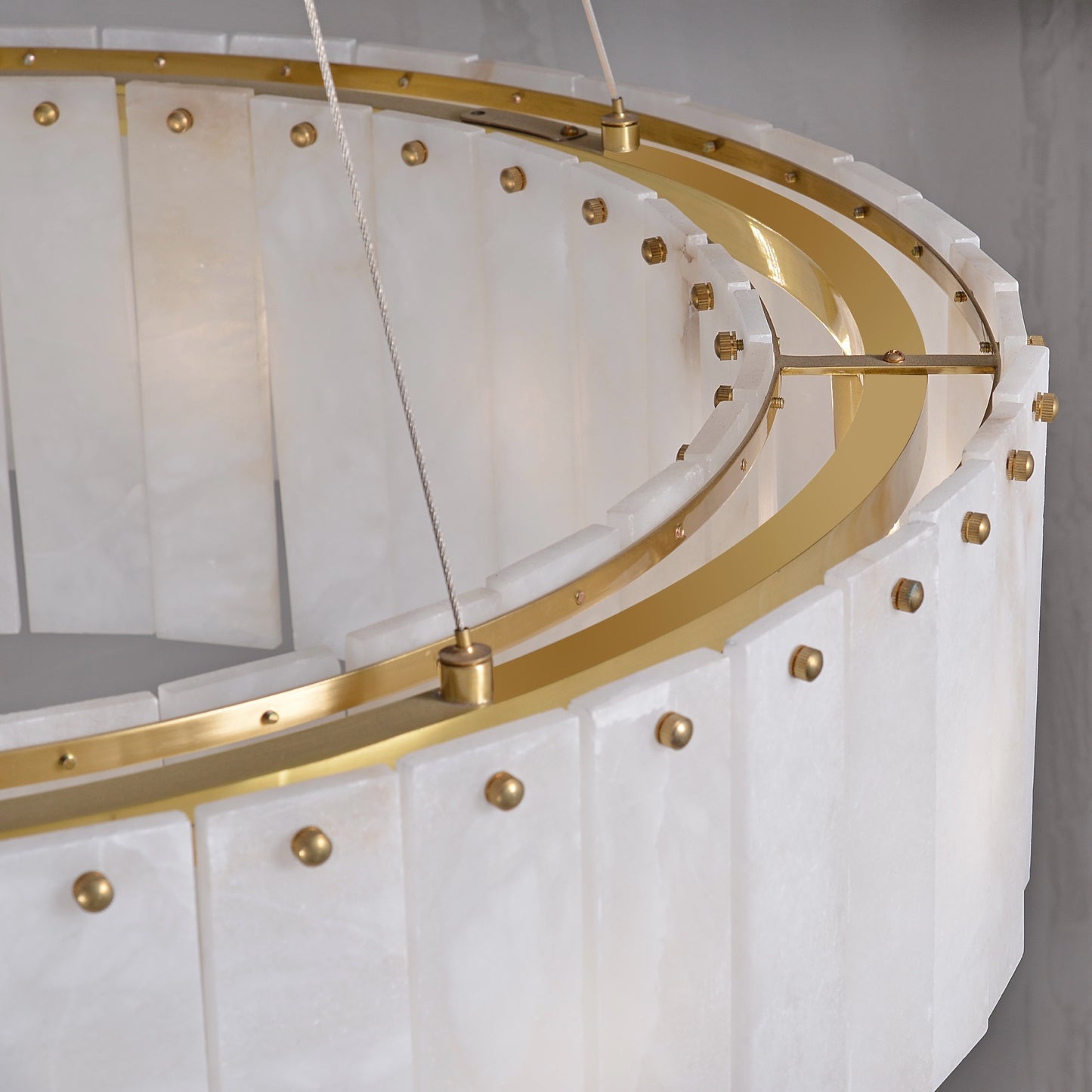 Alabaster Round Chandelier