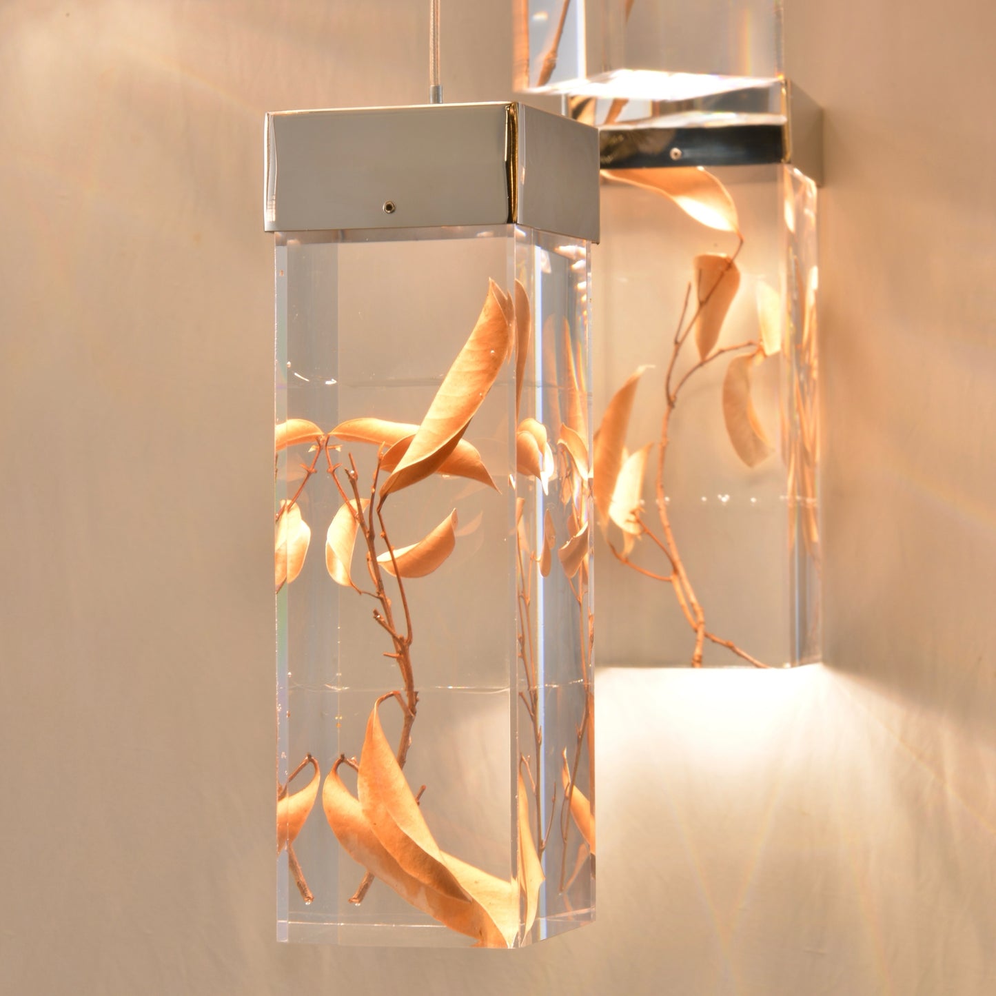 Parallel Square Multi-Light Chandelier