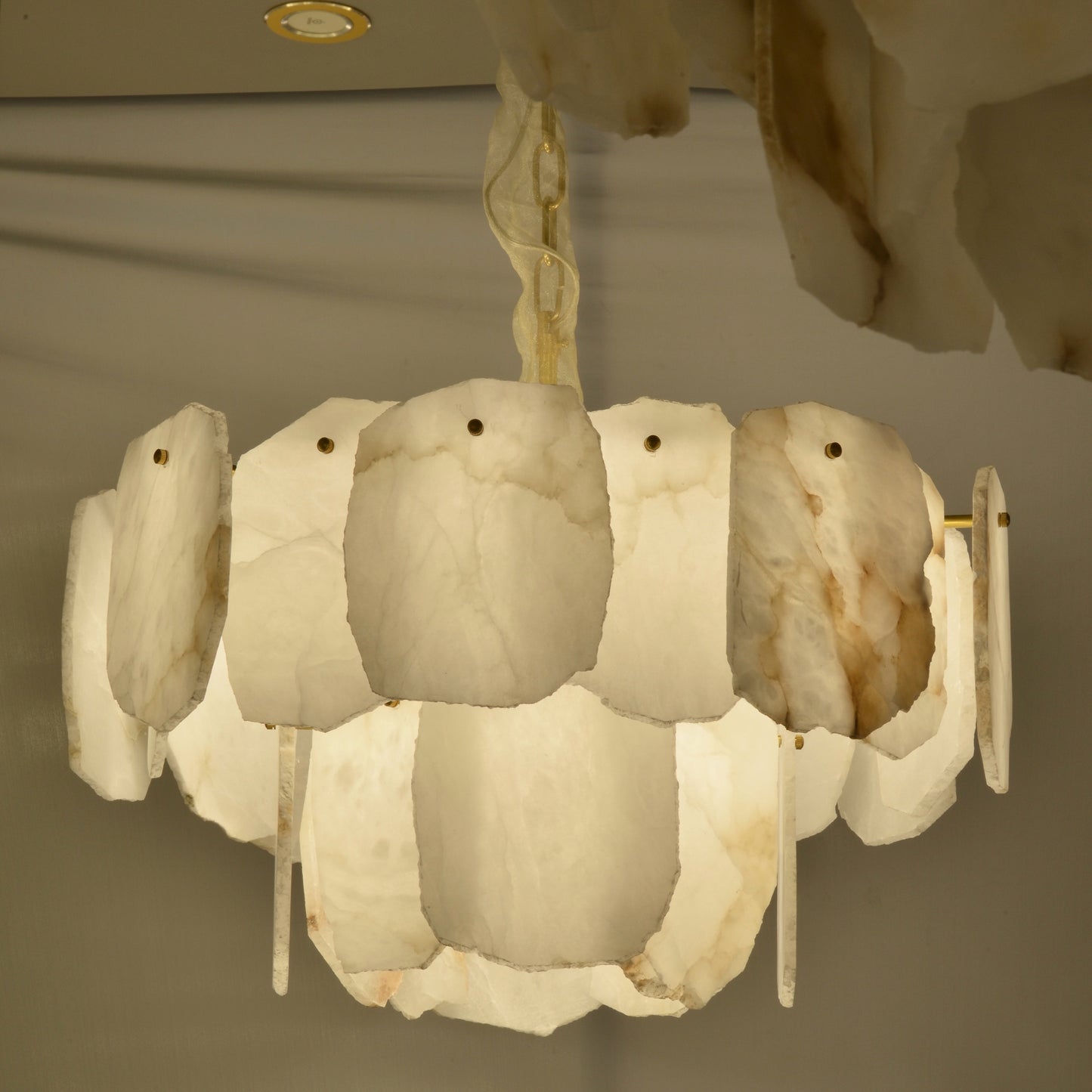 Mid-Century Modern Alabaster Chandelier
